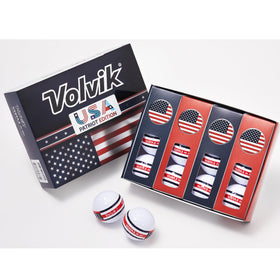 Volvik Vista3 USA Patriot Edition box side with specs for in-store details