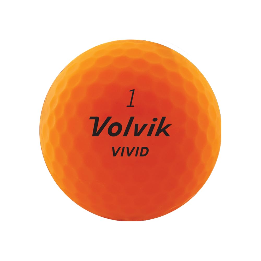 Volvik Vivid 322-dimple pattern enhances aerodynamics and stability.