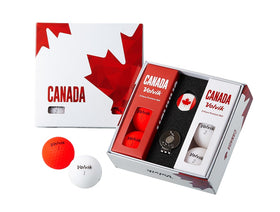 Volvik Vivid City Canada 6-pack gift set with vibrant matte finish for easy course visibility