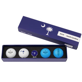 Volvik Vivid City Carolina 4 Pack front view with bold city graphics for on-course visibility.