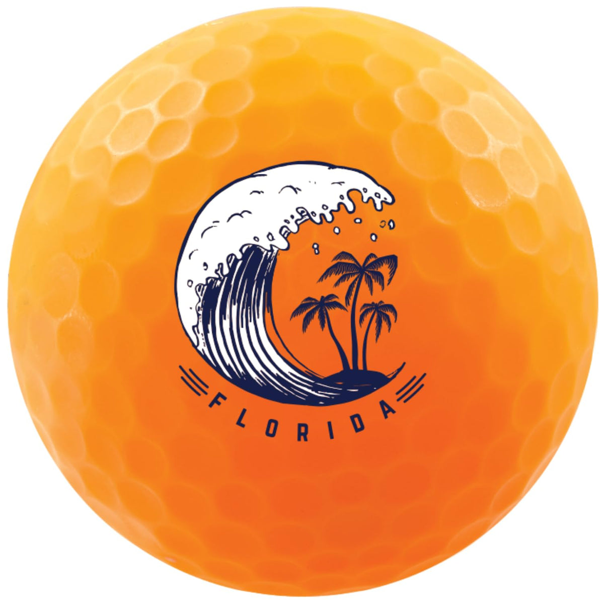 Volvik Vivid City Florida 4-pack on green highlighting durability and destination pride.