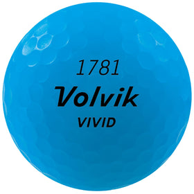 Volvik Vivid City Edition golf ball back view highlighting premium performance and control.