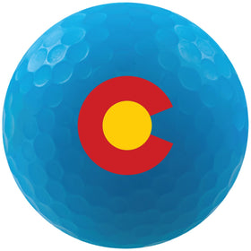 Volvik Vivid Country Colorado ball features country graphics to celebrate travel vibes.