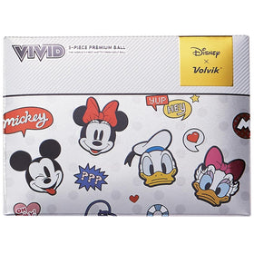 Volvik Vivid Disney Dozen packaging closeup with Mickey for gift appeal