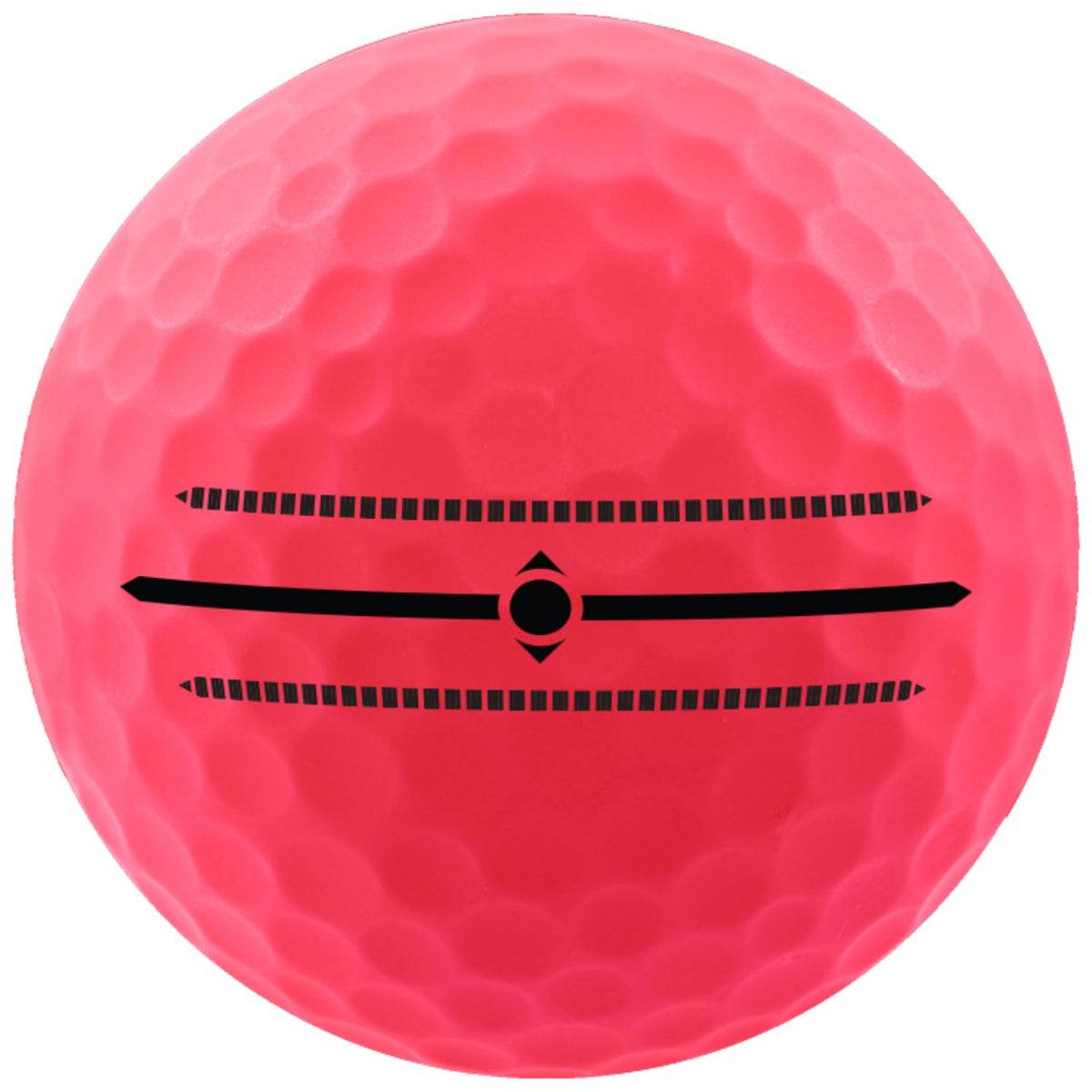 Volvik Vivid pink golf ball in play showing visibility on course.