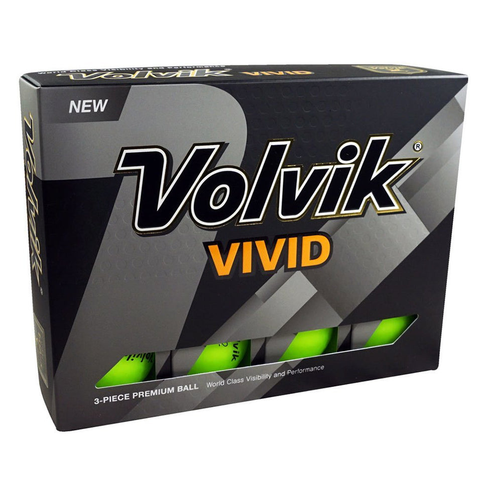 Volvik Vivid Green matte finish ball in flight improves visibility.