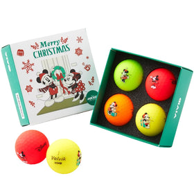 Volvik VIVID holiday gift set box with festive Disney design for golfers.