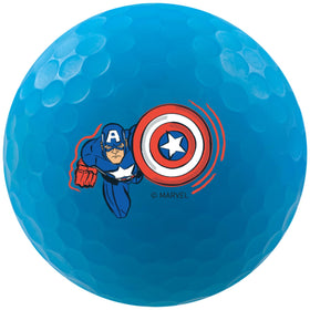 Volvik Vivid Marvel balls on the course provide bright visibility for tracking.