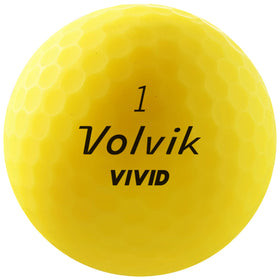 Volvik Vivid yellow closeup shows non-glare coating for precise alignment.