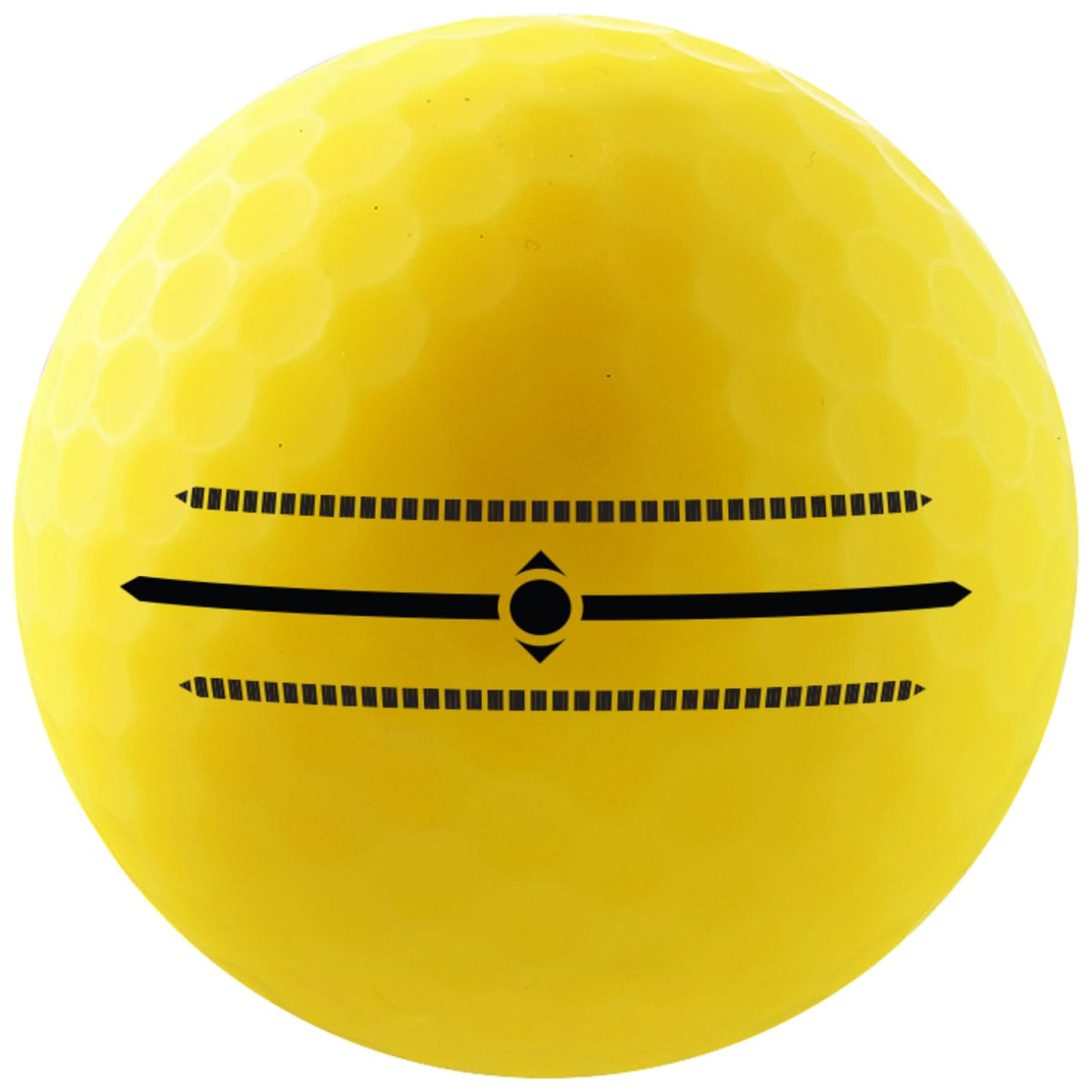 Volvik Vivid yellow in-flight demonstrates high launch and stable trajectory.