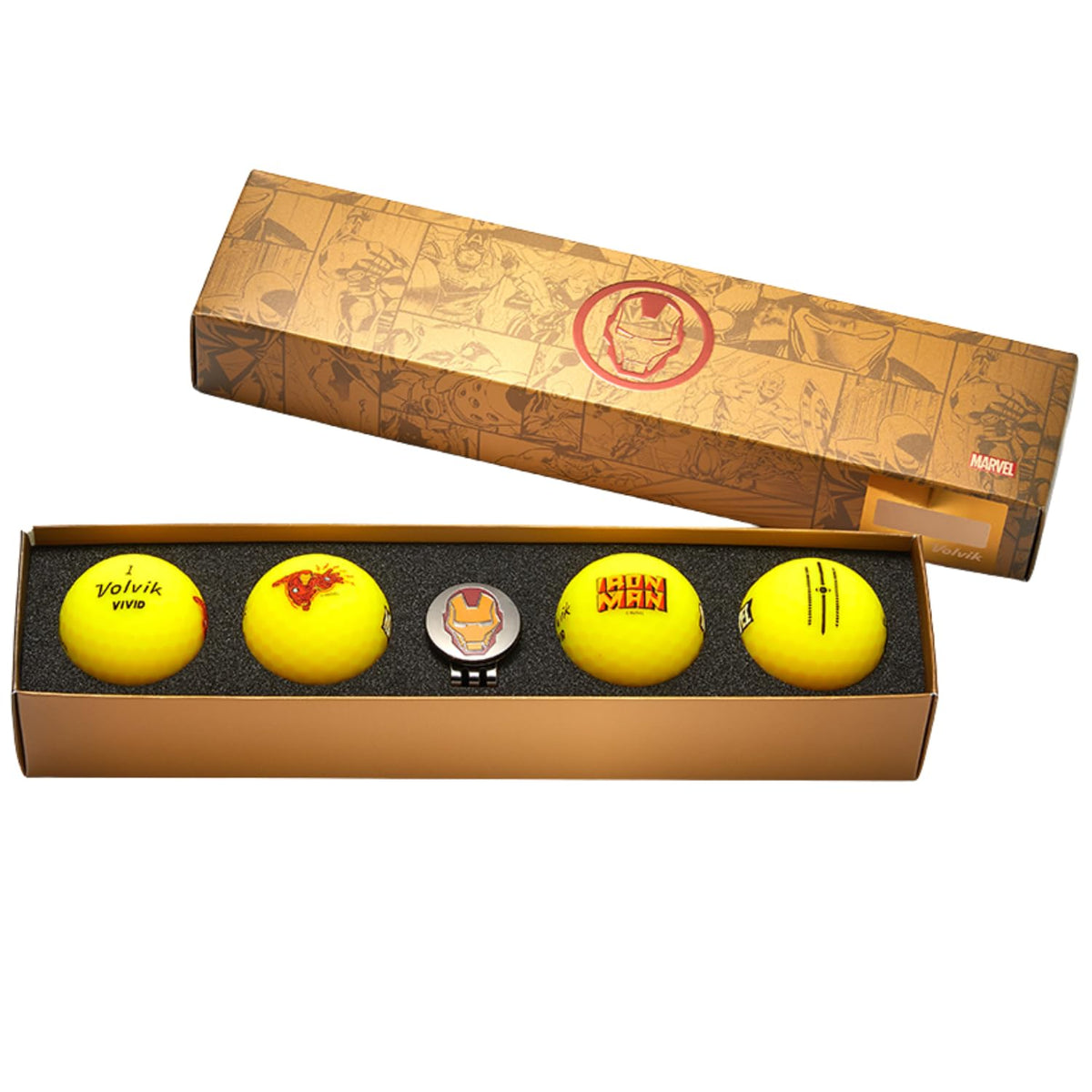 Volvik Vivid matte-finish golf balls with high visibility for focused play