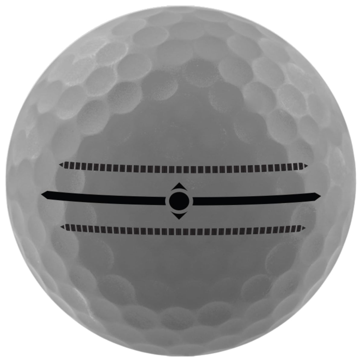 Volvik Vivid gray balls in flight with higher launch and stable trajectory.