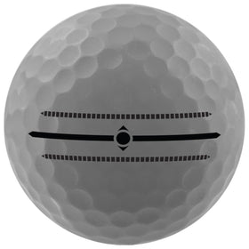 Volvik Vivid gray balls in flight with higher launch and stable trajectory.