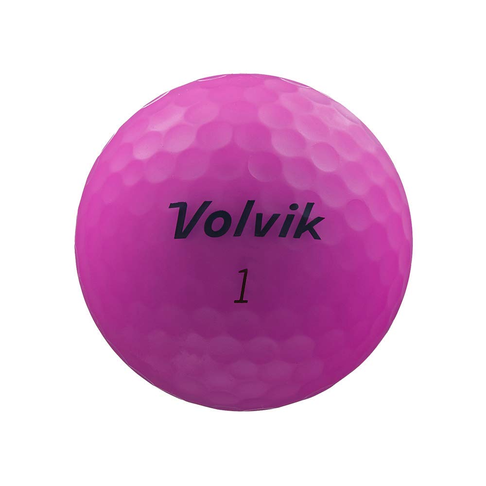 Close-up of Volvik Vivid Matte Purple core highlighting distance-oriented design