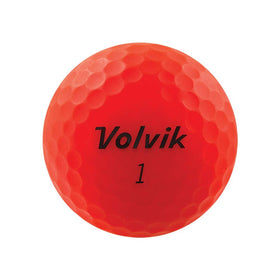 Volvik Vivid Matte Red ball close-up texture shows durable surface