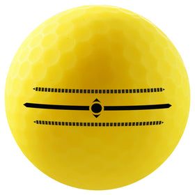 Volvik Vivid on-green practice shot displaying stable trajectory.