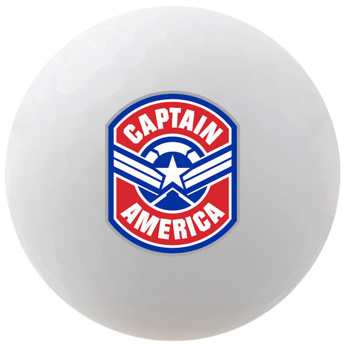 Volvik Vivid Soft Captain America box and sleeve showcasing themed packaging for collection.