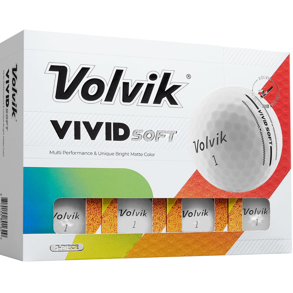 Volvik Vivid Soft ball cover for durable control and consistent flight