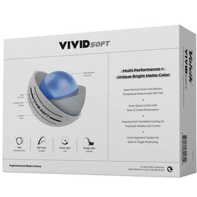 Volvik Vivid Soft Red color options to aid ball recognition on course