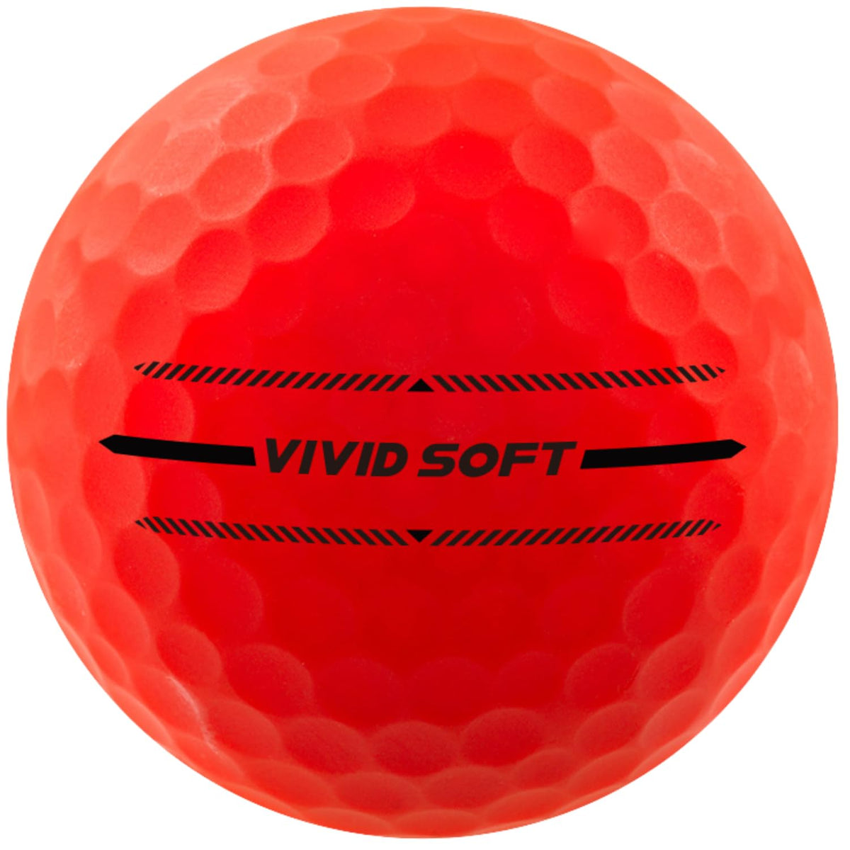 Volvik Vivid Soft Red greenside look emphasizing precise short-game control