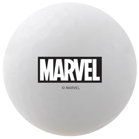 Close-up of Spider-Man ball marker for on-course use