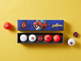Volvik Marvel ball marker with Spider-Man design for quick on-green alignment