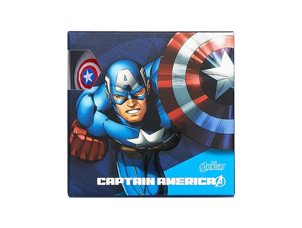 Volvik Vivid Soft Marvel golf ball Captain America set boosts visibility and style.