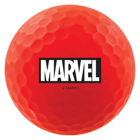 Volvik Vivid Soft Marvel balls side graphics, bold branding on the product