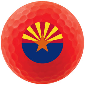 Volvik Vivid State Arizona ball: distinctive design aids alignment and tracking.