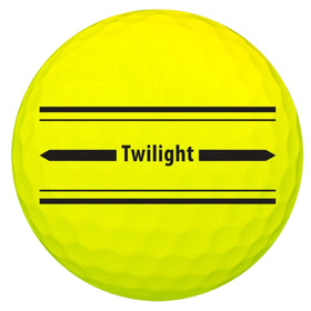Volvik Vivid Twilight UV glow after activation helps track the ball under lights.