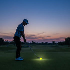 Volvik Vivid Twilight three-piece construction delivers distance with soft feel.