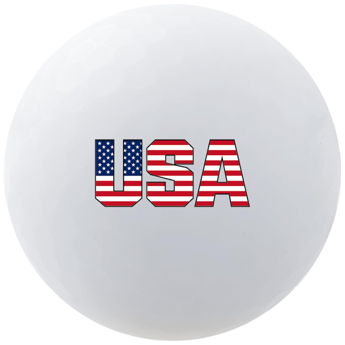 Volvik Vivid USA matte finish balls in red, white, and blue for easy ID.