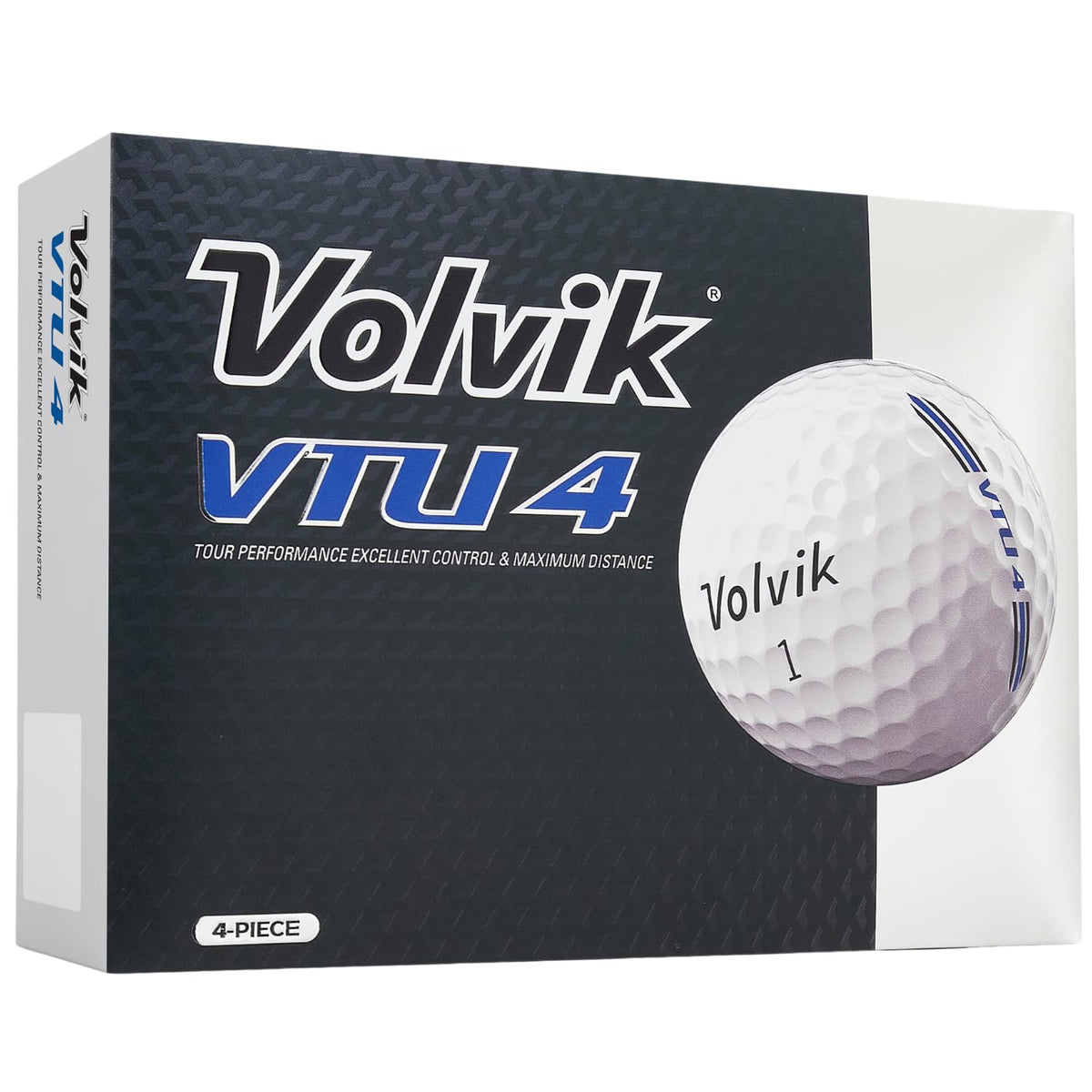 Volvik VTU4 tour ball front view for distance and precision.