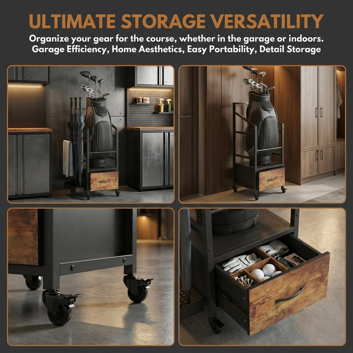 VonDream space-saving design fits tight corners in garages