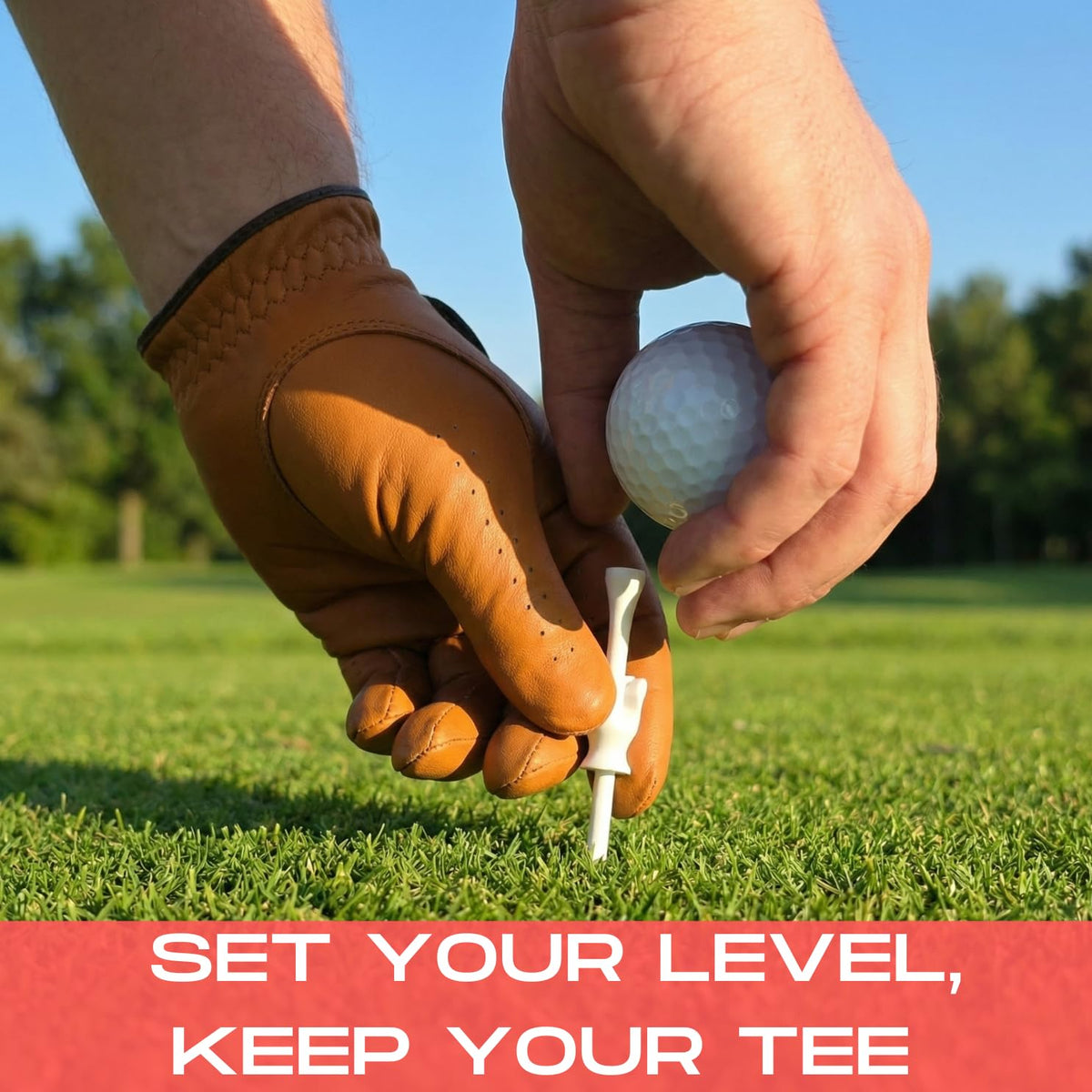 VONVOO bright toppers improve tee visibility in the grass for quick locating.