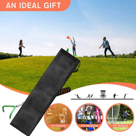 VOOADA Disc Golf Retriever in use on grass for quick retrieval.