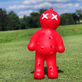 Voodoo Golf tee holder bag clip red attaches to your bag for quick tee access