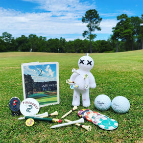 Voodoo Golf tee holder compact design fits any bag.