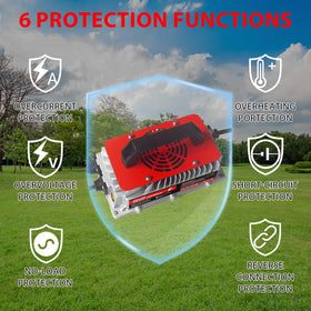 Voolex 3-pin triangular plug connection enabling secure EZGO compatibility
