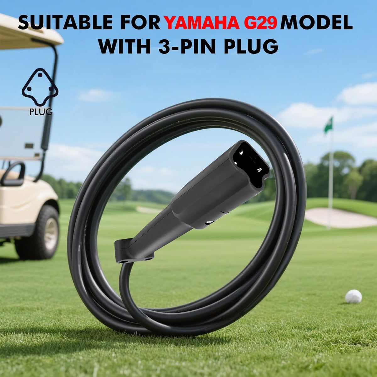 Voolex Yamaha G29 compatibility ensures reliable lead-acid charging for daily rides.