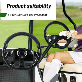 VOONKE black-steering-wheel adds sleek style and non-slip grip on sunny days.