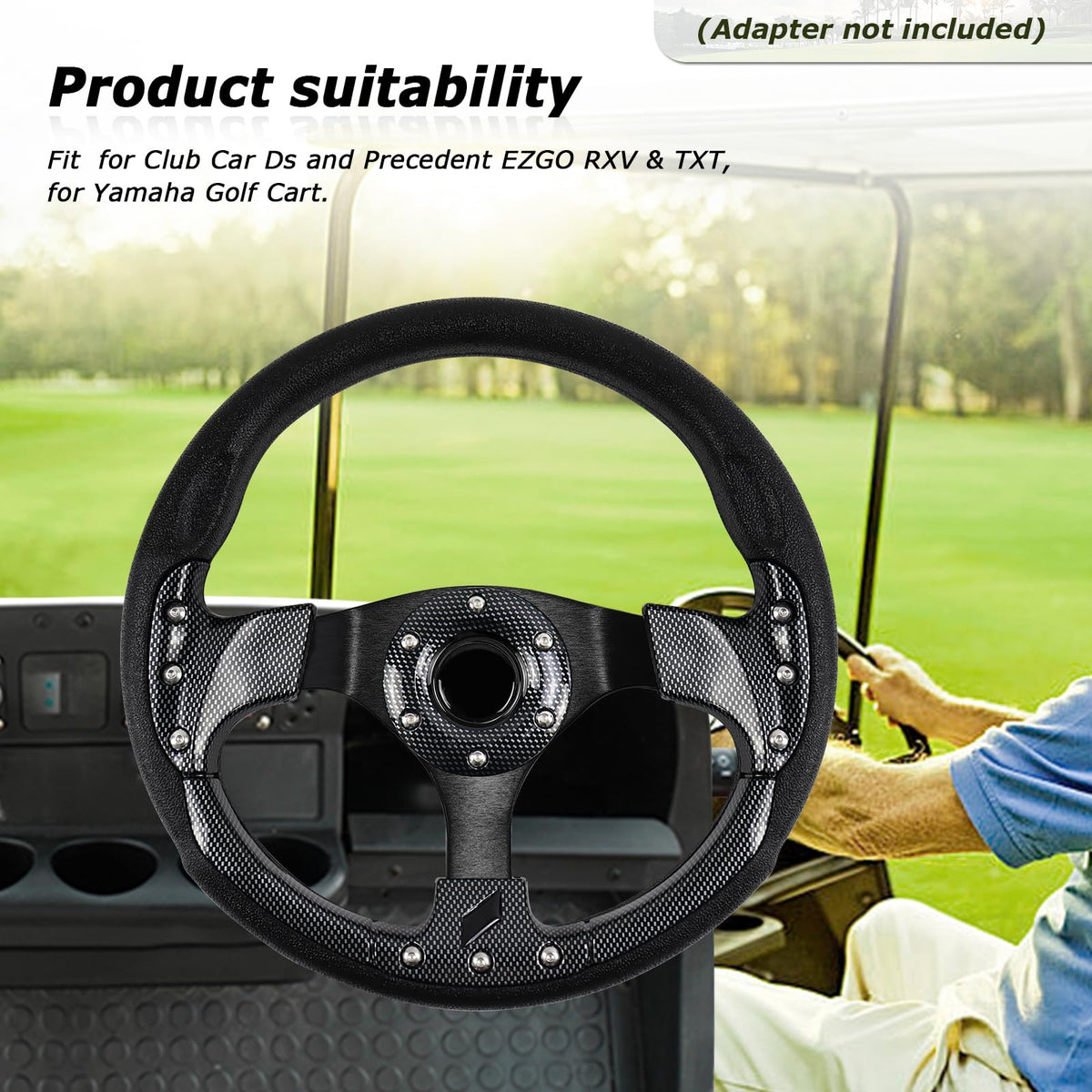 Versatile compatibility supports Club Car DS Precedent, Yamaha, and EZGO models.