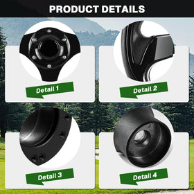 VOONKE ergonomic grip steering wheel offers comfortable handling for long rounds.