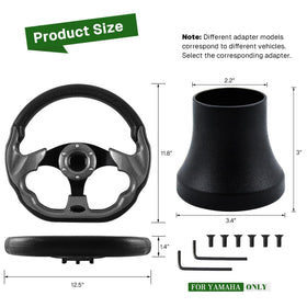 VOONKE golf adapter kit included for Yamaha wheel swap