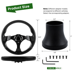 VOONKE ergonomic grip on the golf cart wheel for comfortable rounds.