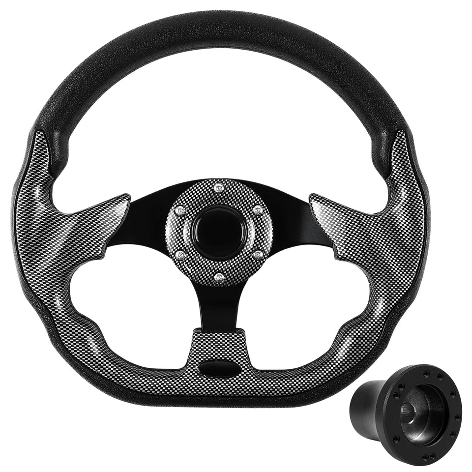 VOONKE golf steering wheel D-bottom for improved grip and stylish upgrade.