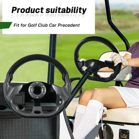 VOONKE PVC steering wheel provides non-slip grip even in sweat.