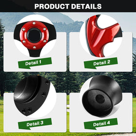 VOONKE PVC steering wheel offers non-slip grip even when hands are sweaty.