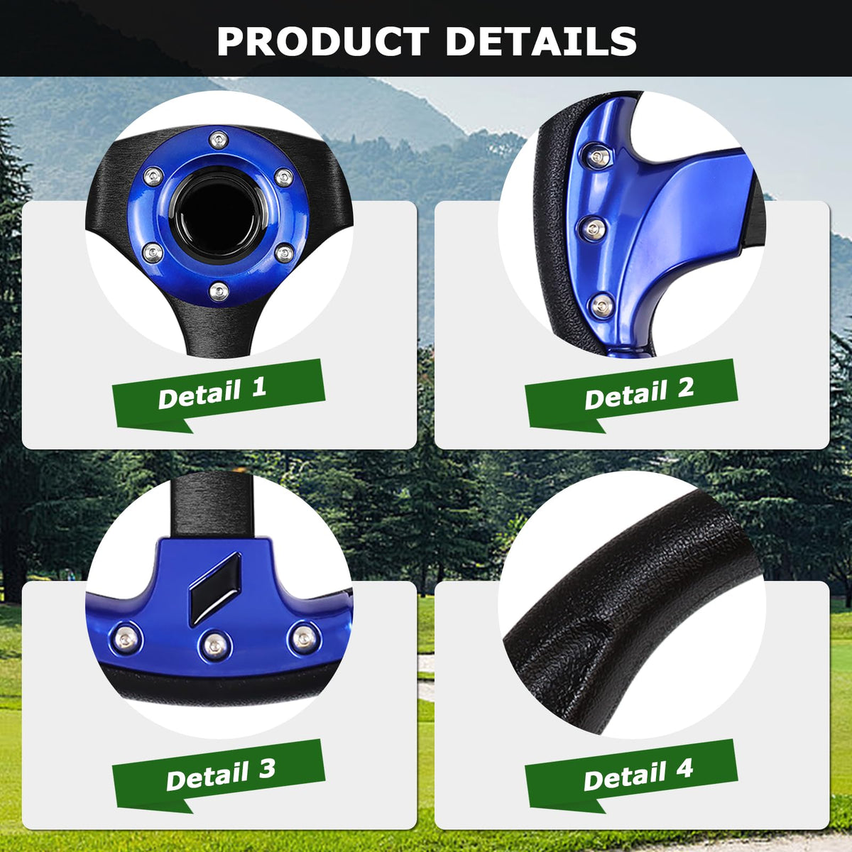 Compatible with Club Car DS and Precedent models for upgrade flexibility.