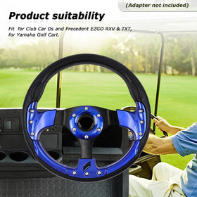 Ergonomic grip promotes steady steering and reduces hand strain.